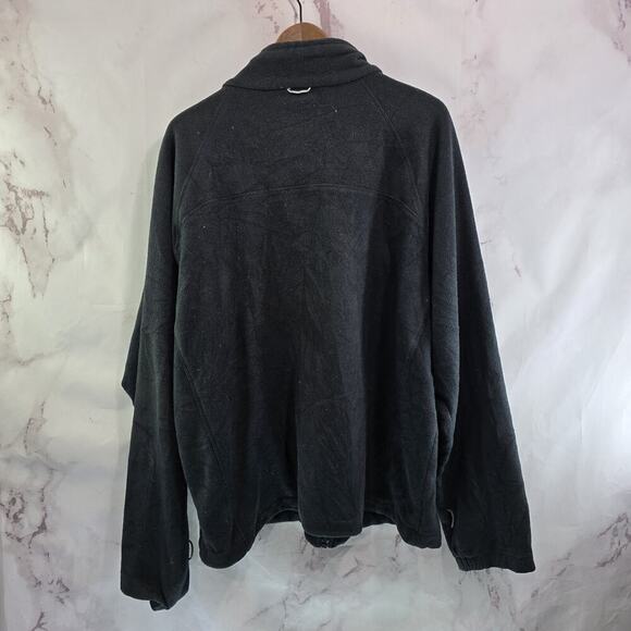 Columbia Jacket Mens XL Black Full Zip Fleece Interchange Sweater Mock Neck - Picture 5 of 11